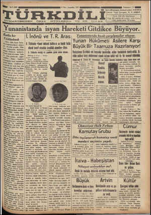 Türk Dili Gazetesi 6 Mart 1935 kapağı