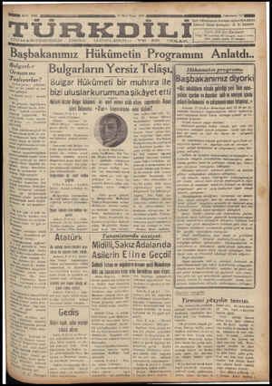 Türk Dili Gazetesi 10 Mart 1935 kapağı