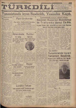 Türk Dili Gazetesi 13 Mart 1935 kapağı