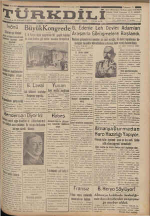 Türk Dili Gazetesi 3 Nisan 1935 kapağı