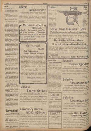    * de âlâmetlerinden mürekkep BAYFM 4 İrak i kabinesi 6 Mart 1935 tarihli Eleh- ram'gazetesi İrakdaki kabine değişmeleri...