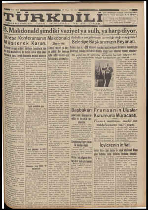 Türk Dili Gazetesi 16 Nisan 1935 kapağı