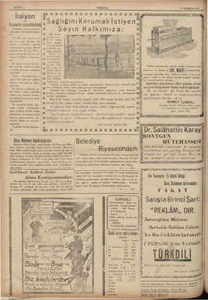  SAYFA 4 17 HAZİRAN 937 İtalyan :ı SBABEHREEA ; Gazetecileri'niçin öldürülmüş| © aSağlığını Korumak IStlyen Pramsada; Cüeu)