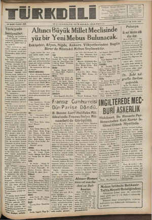    -.. BLEMN 26 MART PAZAR 1939 Türkiyede İmtiyazlar. Hırhıııı bir devletin s1- YöSİ ve iktisedi — tarihinde imtiyazlar...