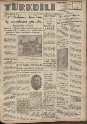    — 4 MAYIS PERŞEMBE 1939 TÜRKDİLİ Umum eşriyal * Fuat Bil ! tesi Günterimden Pazar! | İmtiyaz Sahibı':BaZLkesir Mebusu...