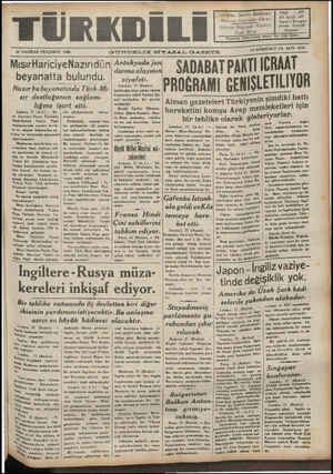 Türk Dili Gazetesi 22 Haziran 1939 kapağı