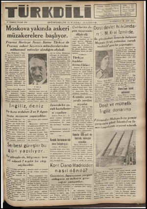 Türk Dili Gazetesi July 30, 1939 kapağı
