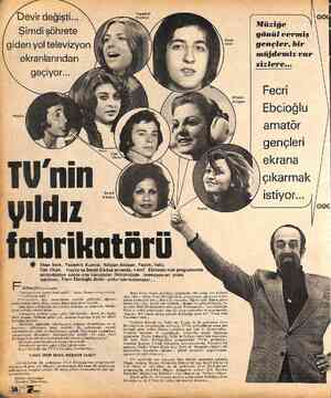  Devir değişti... Şimdi şöhrete Hayko fabrikatörü İlhan İrem, Yasemin Kumral, Nilgün Atılgan, Yeşim, Yeliz. Can Okan, Hayko ve