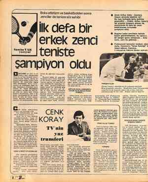  T Ğ —3». Samim VAR yazıyor UÜNYANIN en eski ve en meşhur spor olaylarından birini bu yıl hep beraber televiz- yonlarımızda