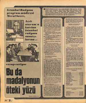  İstanbul Radyosu program müdiresi MeralSavcı, - Açık - | oturum'a katılan İstanbul radyosu sanatçı- cevap veriyor öteki yüzü