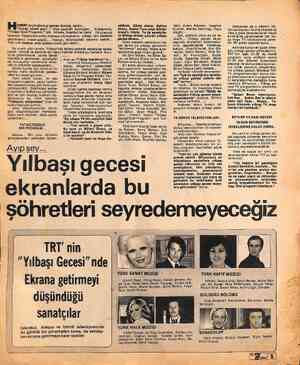  ABERİ duyduğumuz zaman donduk, kaldık... “#İ"Olmaz böyle şey?..” diye 4 ye geçi . Yılbaşı Özel Programı” için. Ankara,...