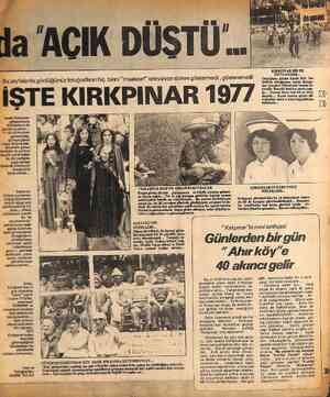  la 'ACIK DÜSTÜ — İ Bu sayfalarda gördüğünü Tarihi Kırkpınar güreşlerinin 616'ncısını da geride bıraktık... 17-18-19 Haziran