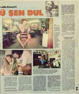  (Julie Pescb") Ekranda Julie Prescott'u bü- yük bir başarıyla canlandıran Susan Blakely'nin kişiliği ara- sında benzer yanlar