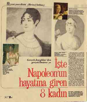  NAPOLEON'UN JOSEPHİNE' Ekrandaki Josephine'i çoğumuz çekici bulmuyoruz. Gerçekte de öylevdi. İşte gerçek Josephine (en...