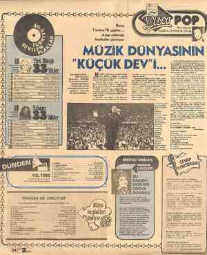  l Türk Müziği Tanrım Sana ipge ©/ Sığındım ğt > N e GÖNÜL —/ğ g - AKKOR "4 £? lukler 1 metre 10 santim ... Ama sahnede...