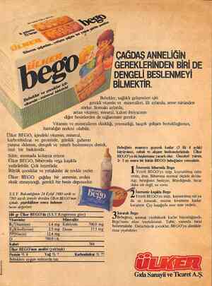  REKLAMCILAR LTD. CAGDAS ANNELIGIN y / GEREKLERİNDEN BİRİDE DENGELİ BESLENMEYİ BİLMEKTİR. — Bebekler, sağlıklı gelişmeleri...