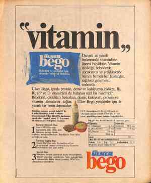 REKLAMCNAR LTD. “ESESM ahi yi aet arir at -Dengeli ve yeterli “>beslenmede vitaminlerin sağlıksız gelişmenin nedenidir. B,,