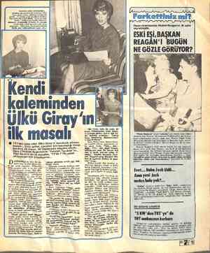  geçil MASALCI ABLA İŞ BAŞINDA... Çocuklar için masal kaseti hazırlayan Ülkü y, geçen haftayı, daktilosunun başında - En...