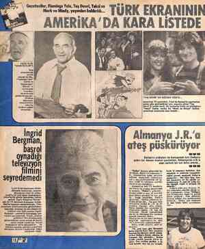  YAZIK OLDU “GAZETECİLER”E Türk ekranlarında x zevkle izlenen iki dizi, | “Flamingo Yolu” (üstte) ve “Gazeteciler” 1982-83 TV