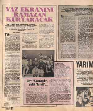  Tam 7,5 saatlik müzik bombardımanı... Konserler... Solo programları... Eğlenceler... Eski ramazan şenlikleri. Yerli Yaz...
