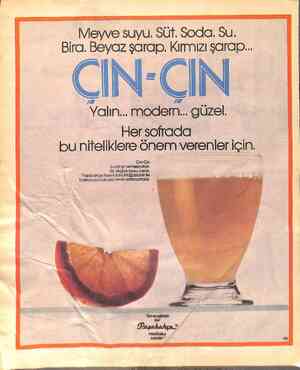  IVIeWe suyu, Süt. Soda. Su, Bira. Beyaz şarap. Kırmızı şarap... - ÇİN:ÇİN Ycılın modem guzel = Hersofrada bU nı’relıklere...