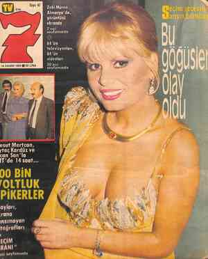  Zeki Müren —— Almanya'da, görüntüsü ekranda 2'nci sayfamızda v 84'ün televizyonları, 84 'ün videoları 14 KASIM 1983 €© 50...