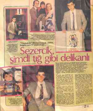  TARIM MÜHENDİSİ OLMAK İSTİYOR... Sezer İnanoğlu, henüz 6 yaşında iken, Antalya Altın Portakal Ödülü'ne layık görülmüştü...
