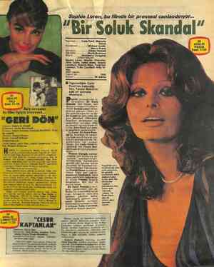  Sophia Loren, bu filmde bir prensesı canlandırıyor... "Bir Soluk Skandal” Sophla Loren, Maurice Chevallier, John Gavin,...