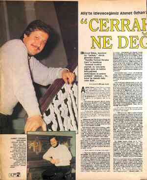  Aliş'te izleyeceğimiz Ahmet Özhan' “CERRAJ E DE( AHMET ÖZHAN'I ANLAMAK KOLAY DEĞİL... Şarkı, müzik, filmi, sinema, televizyon