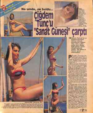  FENA ÇARPILDI Önce, Sanat Güneşi çarptı Ciğdem Tunç'u. Konserinin uzun süreceği gerekçesiyle, Bodrum | Kalesi'ndeki gösterisi