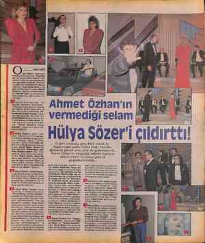  Ferruh YAZICI gün İstanbul Televizyonu stüdyolarında olay vardı. Hülya Sö- zer saz sanatçılarına bağırıp, çağı- rıyordu. Onun