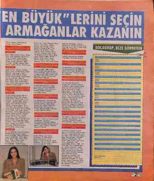  EN BÜYÜK ARMAĞA Özkan, Modern Folk Üçlüsü, Mozaik, Grup Piramit. Banu Alkan, Derya Arbaş, Fatma Girik, Hale Soygazi, Harika