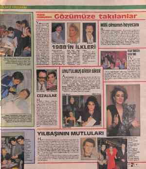  GLENCE PROGRAMI YENİ yılın ilk daki- kalarına kimlerle gi- receğimiz her zaman merak konu- su olmuştur. Sizin de yeni yıla