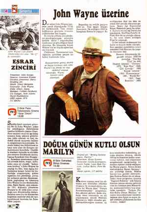  John Wayne'i son dönem Jilmlerinden biri olan “Mec O” da izleyeceğiz. ESRAR ZİNCİRİ Yönetmen: John Sturges Senaryo: Lawrence