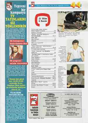  Yepyeni bir kampanya TV YAYINLARINI . SİZ —£ YONLENDİRİN Artık televizyonda izlediğiniz programlar hakkındaki eleştirile-...
