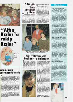  “Altın Kızlar” a rakip | Bunlar da gerçekten “Altın 270 gün önce kutlanan yılbaşı önetmenliğini Okan Uy- saler'in yaptığı...