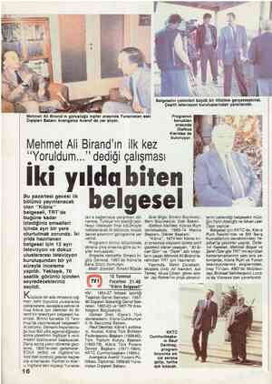  E Öt Nîehmet Ali Birand'ın görüştüğü kişiler arasında Yünanista eski Dışişleri Bakanı Avengelos Averof da yer alıyor. Mehmet