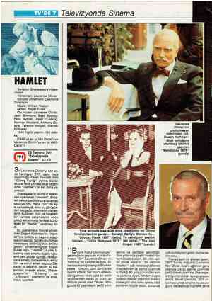  HAMLET Senaryo: Shakespeare'in ese- rinden Yönetmen: Laurence Olivier Görüntü yönetmeni: Desmond Dickinson Müzik: William...