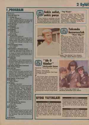  2Eyll 09.59 Açılış T 10.00 Hoş Geldin Yaz 11.10 Çizgi Film G Do “DOT VE KAÇAKÇILAR” —— -— Ormanda yaşayan hayvanların bir...