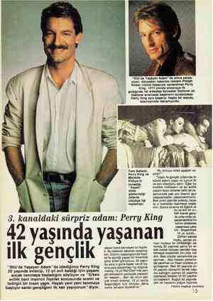  3. kanaldaki ü_rpriz adam: Perry King 42 yaşında yaşanan ilk gençlik “Ritz'de Yaşayan Adam”''da izlediğimiz Perry King 20...
