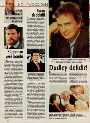  ( 10S ANGELES'TAN | |  BİLDİRİYOR | Süperman yere kondu 6& S üperman” olarak bütün dünyada tanınan Christopher Re- eve,...