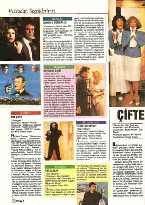  Videodan Seçtiklerimiz SON ŞANS — “Serooged” Yönetmen: Richard Donner Oynayanlar: Bill Murray, Bobcat Goldhwait, Robert...