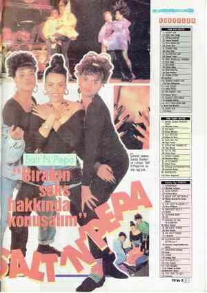  Cheryl James, Sandy Denton ve Latoya. Salt N'Pepa'nın üç dişi rap'çisi. 1. HESAP VER (1) Aşkın Nur Yengi 2. DANSÇI/ABONE (2)
