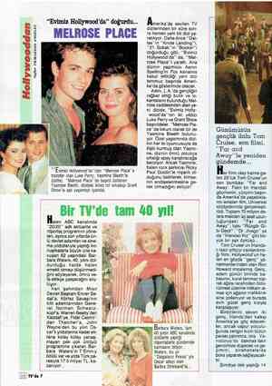  Safter YILMAZ/LOS ANGELES TV'de 7 “Evimiz Hollywood'da” doğurdu... MEI.ROSE PLAGE Evimiz Hollywood'da''dan ““Melrose Place''e