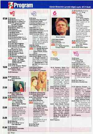  07.00 19.00 20.00 21.00 22.00 23.00 24.00 01.00 Günün filmlerinin ayrıntılı bilgisi sayfa: 40-41'dedir " | $7.58 Açılış 08.00