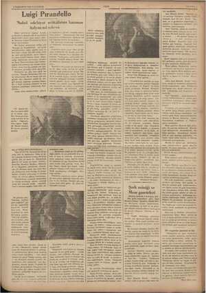  3 İLKKANUN 19834 PAZARYESİ Luigi Pırandello 'Nobel edebiyat mükâfatını kazanan italyan mi zahersi Nobel mükâfatını dağrtan —