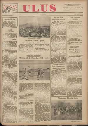 Ulus Gazetesi 22 Aralık 1934 kapağı