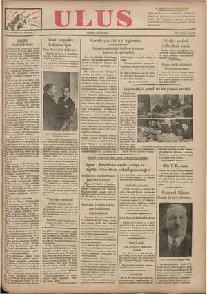 Ulus Gazetesi 23 Aralık 1934 kapağı