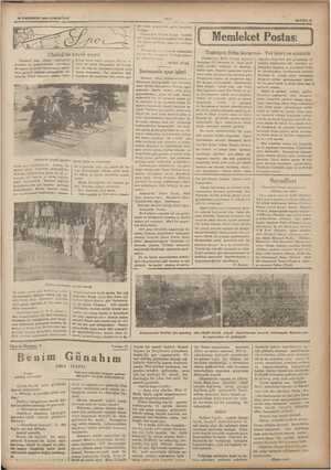    29 ILKKANUN 1934 CUMARTESİ Uludağ'da kayak sporu İstanbul' daki Almaz mektepleri muallim ve talebelerinden mürekkep 29...