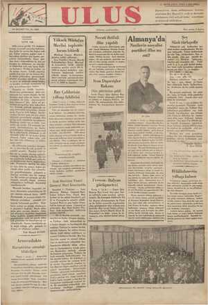 Ulus Gazetesi 2 Ocak 1935 kapağı